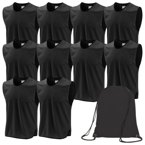 Black Bib 10 Pack with Bag