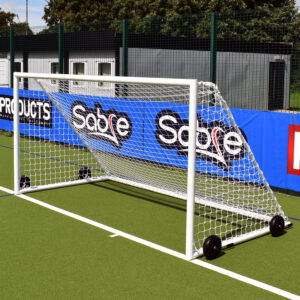 Mini Soccer Academy Self-Weighted Portable Goal - (12ft x 6ft) - PAIR