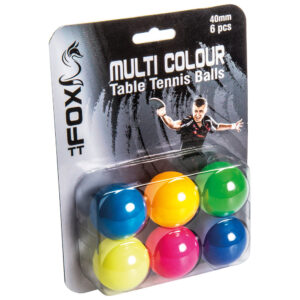 Coloured Table Tennis Balls (Pack of 6)