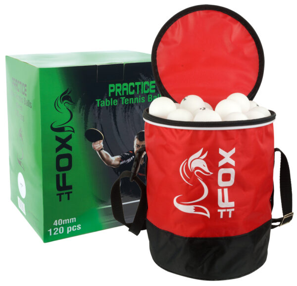 Practice Table Tennis Balls & Bag (Pack of 120)