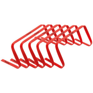 Flat Hurdles - Red - 9" (Set of 6)