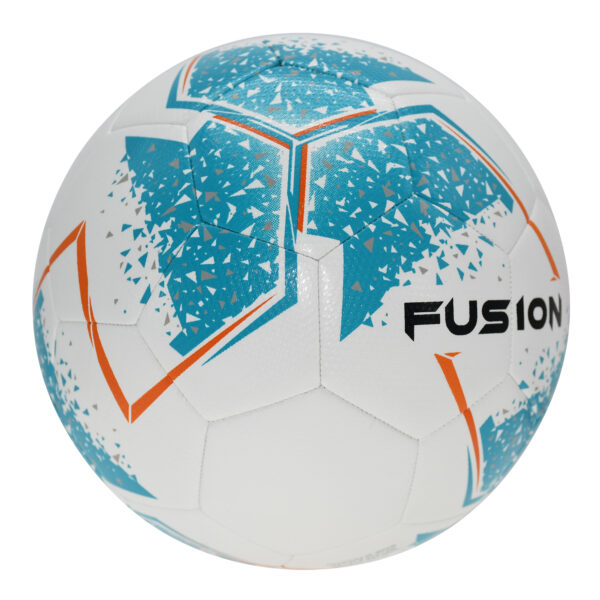 Fusion Football - White/Cyan 10 Ball Deal Plus FREE Bag - Image 3