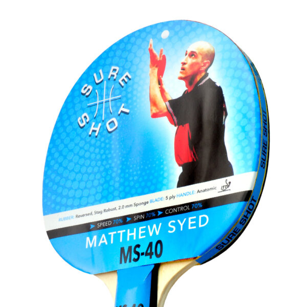 MS40 Table Tennis Bat - Image 2