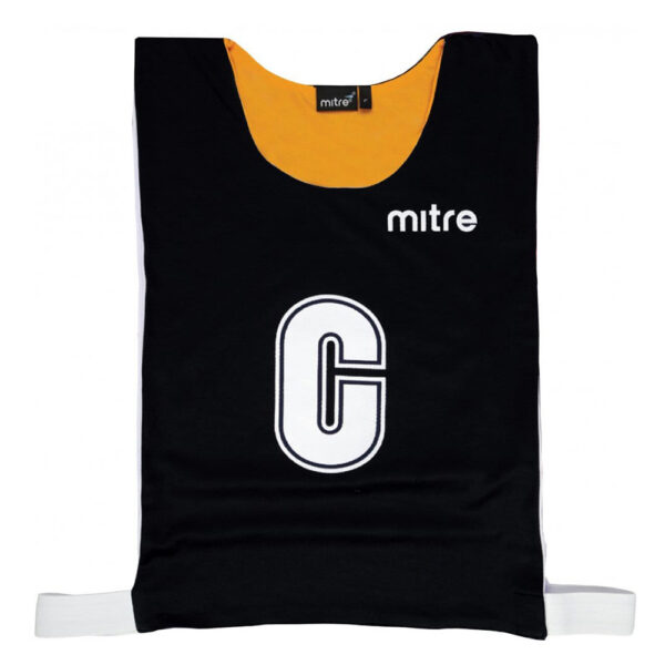 Netball Pro Reversible Bib - Yellow/Black (Pack of 7)
