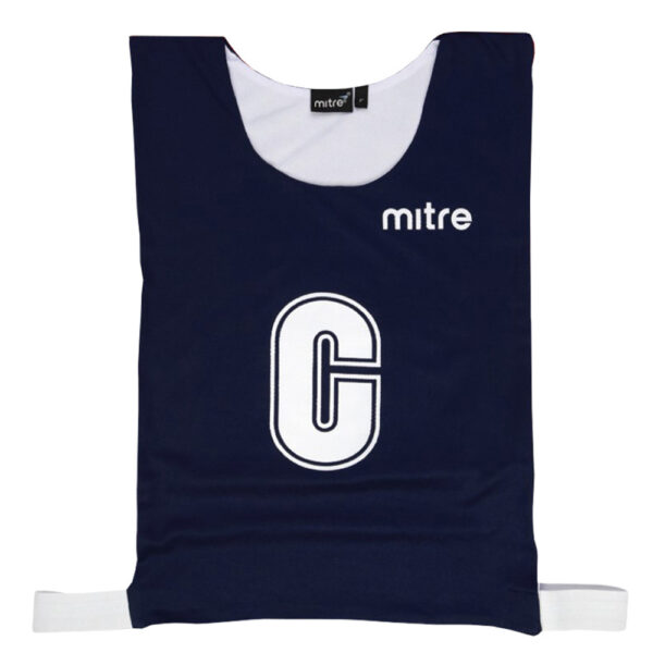 Netball Pro Reversible Bib - Navy/White (Pack of 7)
