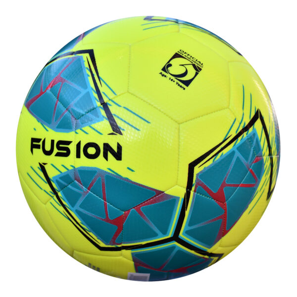 Fusion FIFA Basic Training Football Yellow/Teal 10 Ball Deal Plus FREE Bag - Image 4