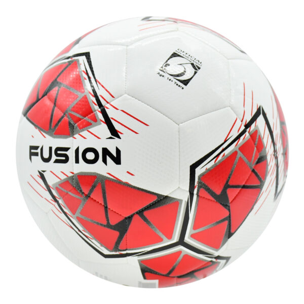 Fusion FIFA Basic Training Football - White/Red - Image 3