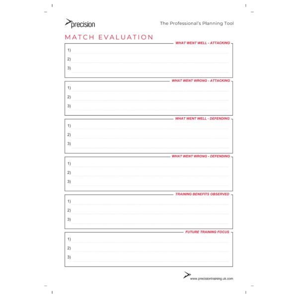 A4 Football Match Day Planner (Single) - Image 5