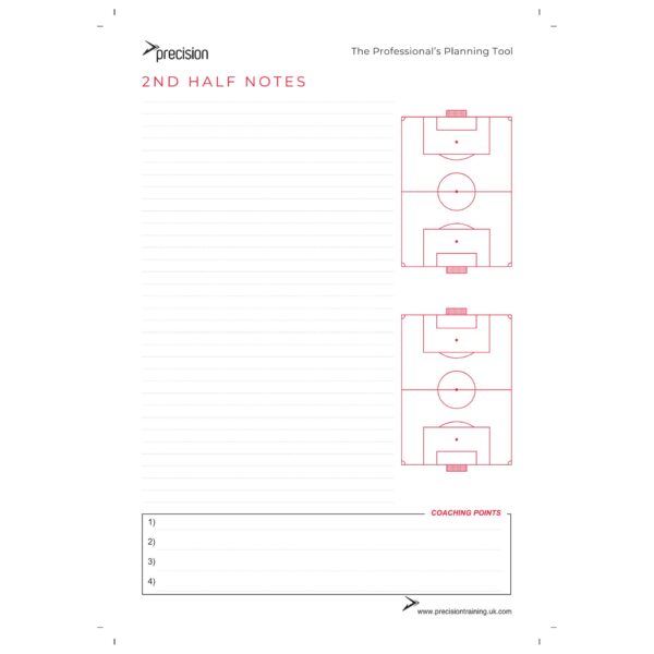 A4 Football Match Day Planner (Single) - Image 7