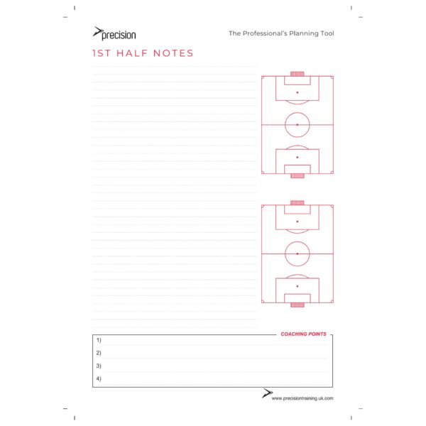 A4 Football Match Day Planner (Single) - Image 8