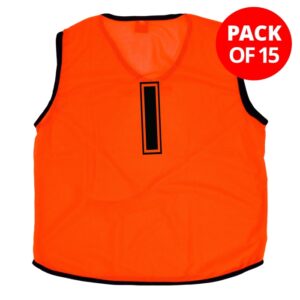 Mesh Numbered 1-15 Bibs - Pack of 15