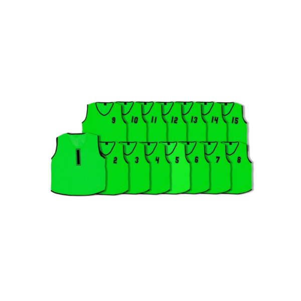 Mesh Numbered 1-15 Bibs - Pack of 15 - Image 6