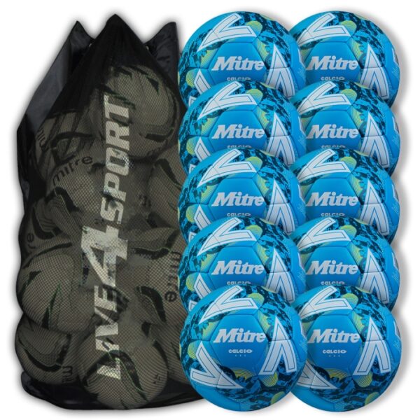 Calcio One Blue 10 Ball Deal Plus FREE Bag