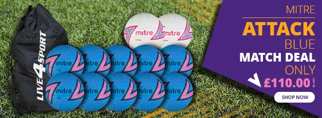 Live4Sport Mitre Attack Blue Match Deal