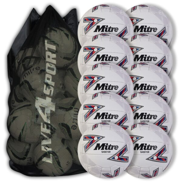 Shooter 10 Netball Deal - White/Red