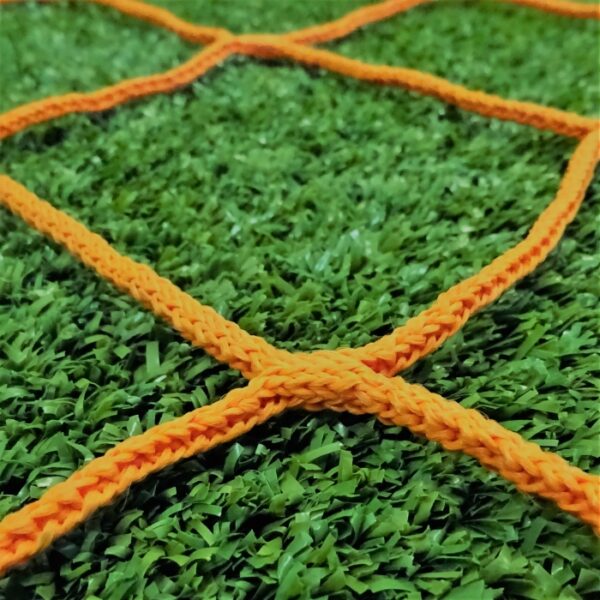 Junior - 21ft x 7ft - Orange 4mm Heavy Duty Goal Net - Image 2