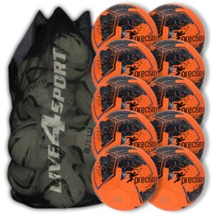 Fusion Football - Fluo Orange 10 Ball Deal Plus FREE Bag