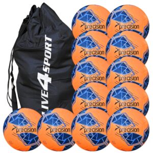 Fusion FIFA Basic Training Football 12 Ball Deal - Orange/Blue