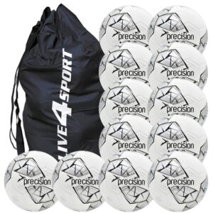 Fusion FIFA Basic Training Football 12 Ball Deal - White/Silver