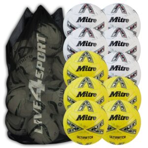 Ultimatch Evo White & Yellow Mixed 10 Ball Deal + FREE Bag