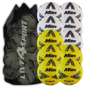 Ultimatch One White & Yellow Mixed 10 Ball Deal Plus FREE Bag