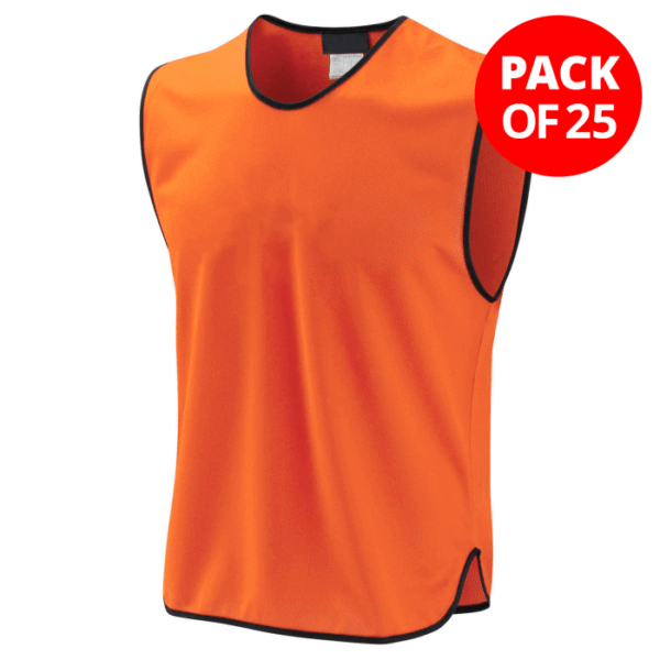 Core Mesh Training Bib Orange - Pack of 25
