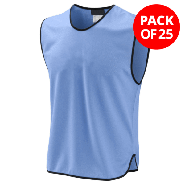 Core Mesh Training Bib Sky Blue - Pack of 25