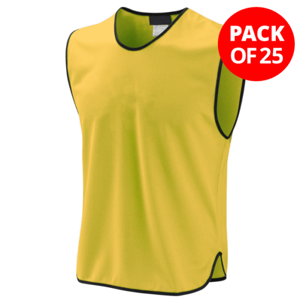 Core Mesh Training Bib Yellow - Pack of 25