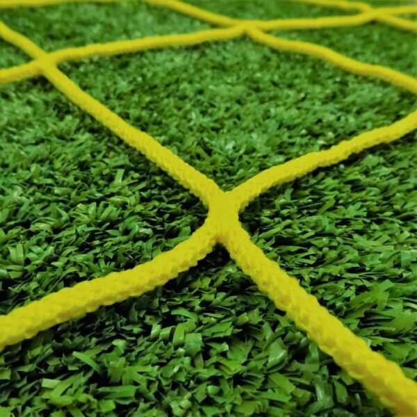 5-a-side - 12ft x 4ft - Yellow 4mm Heavy Duty Goal Net - Image 2